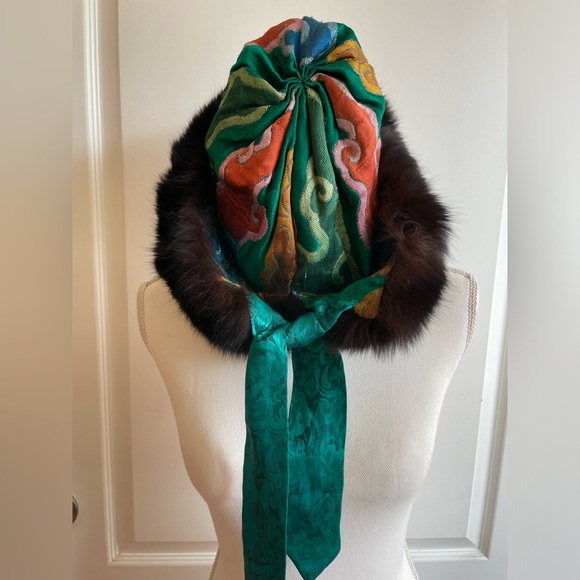 ✨Vintage PHELGYE Original Traditional Tibetan Fox Fur...